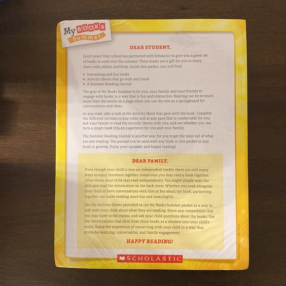 SEALED Scholastic My Books Summer (Summer Grade 7) & Double-Ended Color Pencils - Picture 3 of 3